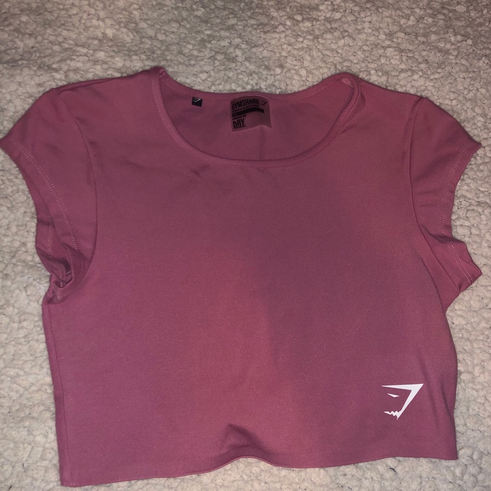 Gymshark Dreamy Cap Sleeve crop top: pink